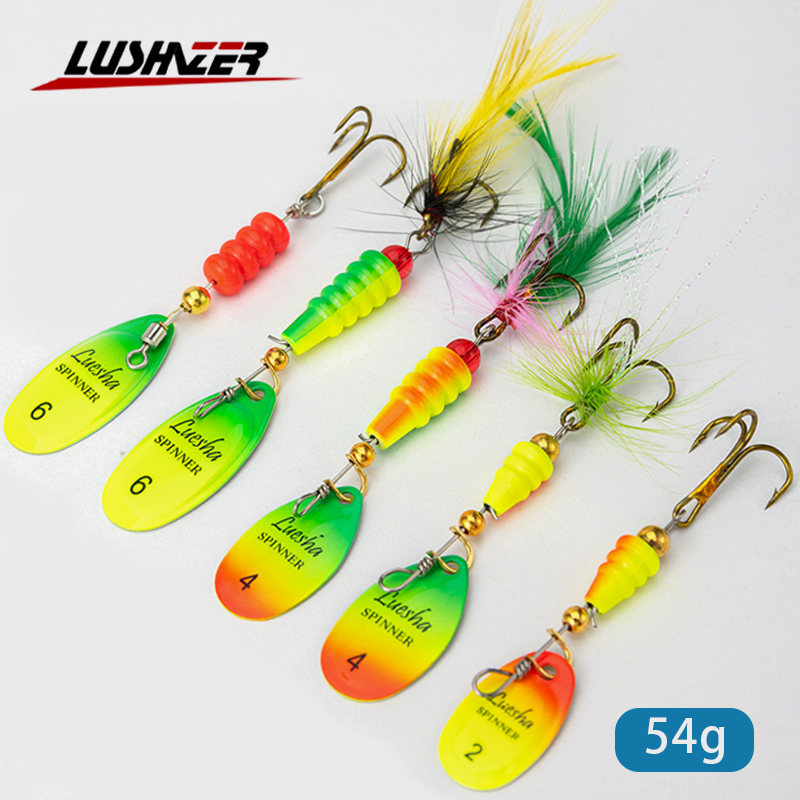Fishing Hook Treble - LUSHAZER 5 ชิ้น/ล็อต Spinner เหยื่อตกปลา Lure