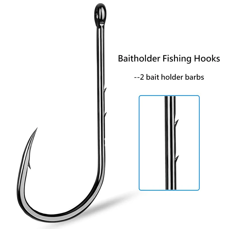 ตะขอตกปลา100ชิ้นตะขอเหยื่อล่อป - Fishing Hook Offset บทวิจารณ์และราคา