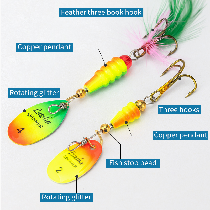 LUSHAZER 5 ชิ้น/ล็อต Spinner เ - Fishing Hook Treble บทวิจารณ์และราคา