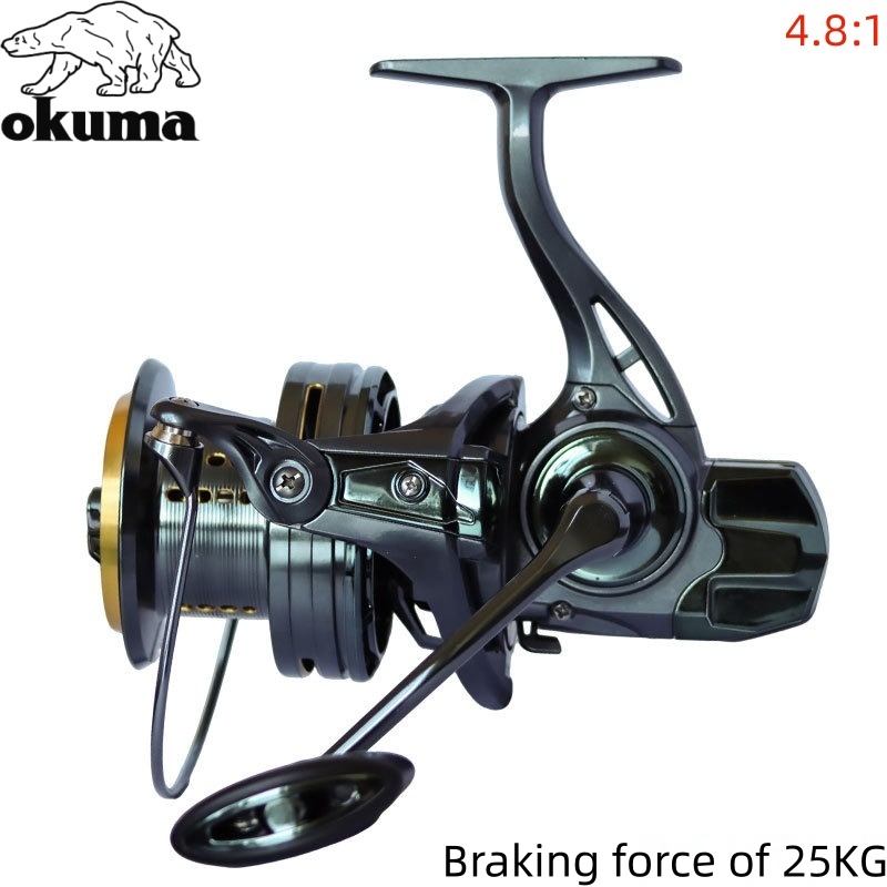 รอกตกปลา OKUMA รุ่น 8000-14000 - Daiwa Reel Bg บทวิจารณ์และราคา