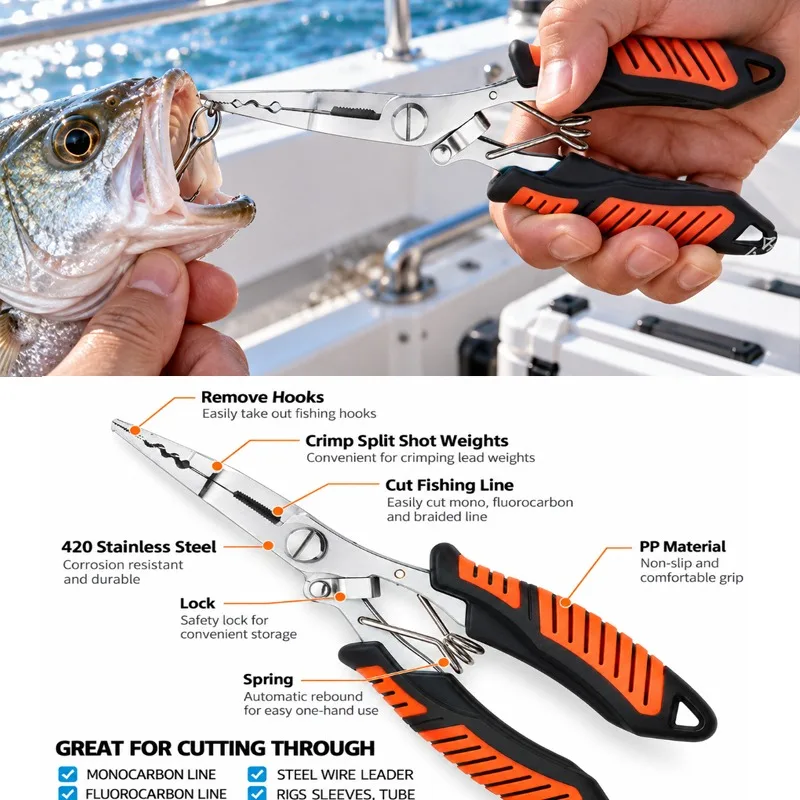 ชุดคีมตกปลาอเนกประสงค์ระดับมือ - Fishing Hook Sharpener บทวิจารณ์และราคา